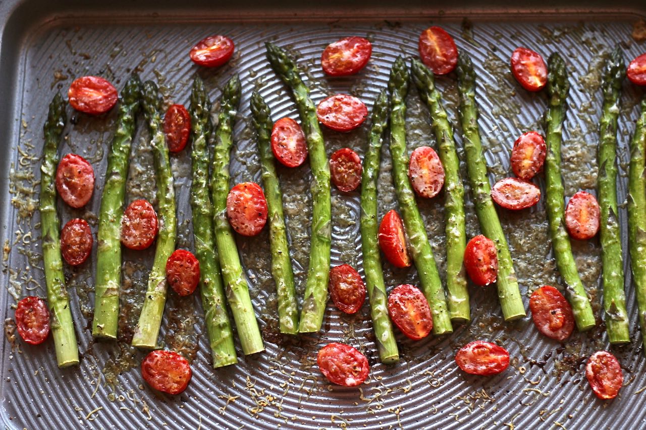 Balsamic Asparagus & Cherry Tomato