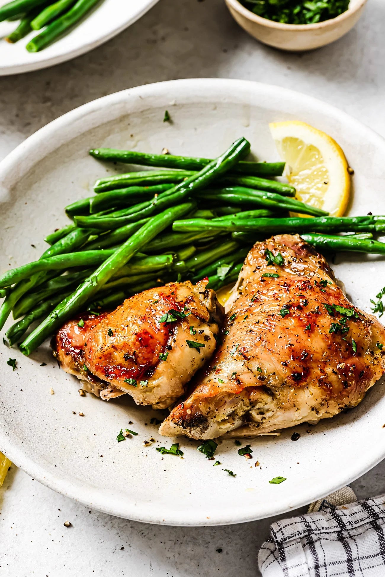 Lemon Herb Chicken Thighs - Meal