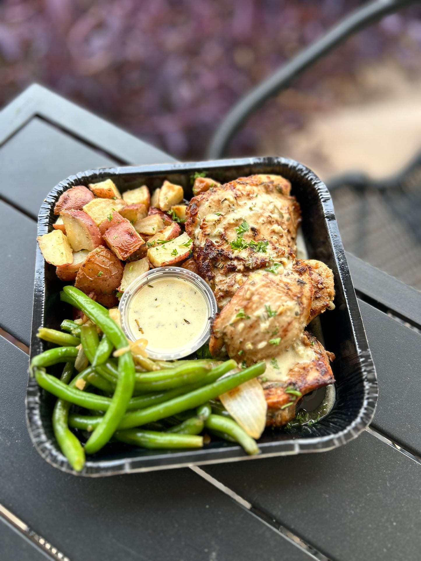 Lemon Herb Chicken Thighs - Meal