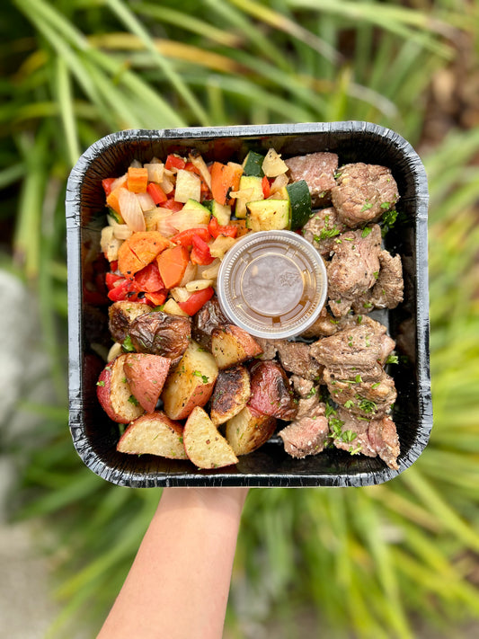 Sirloin Garlic Steak Bites - Meal