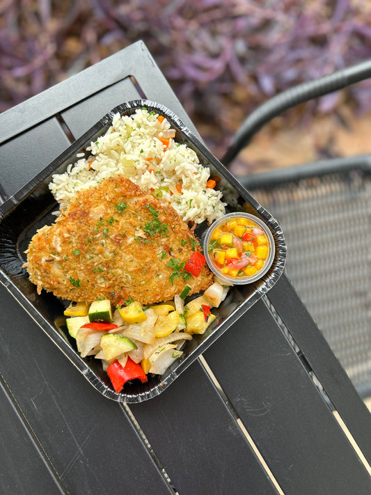 Coconut Crusted Snapper w. Mango Salsa - Meal