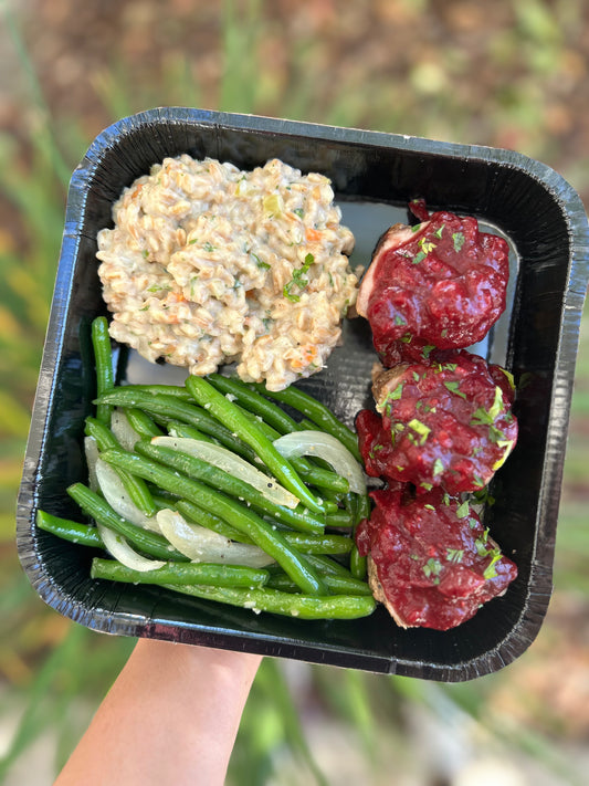 Cranberry-Maple Glazed Pork - Meal