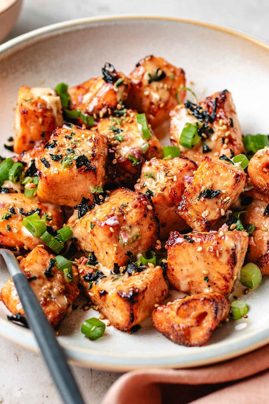 Roasted Salmon Bites