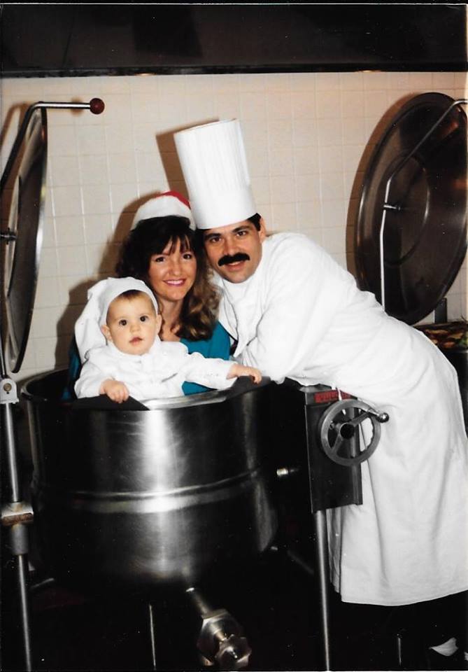 Chef Schaefer and family 1992