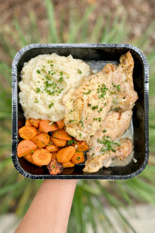 Herb Roasted Chicken Thighs - Meal