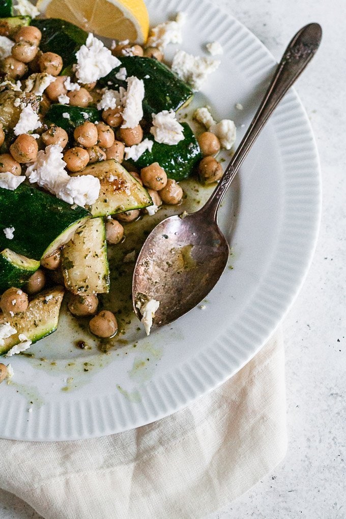 Chickpeas & Grilled Squashes