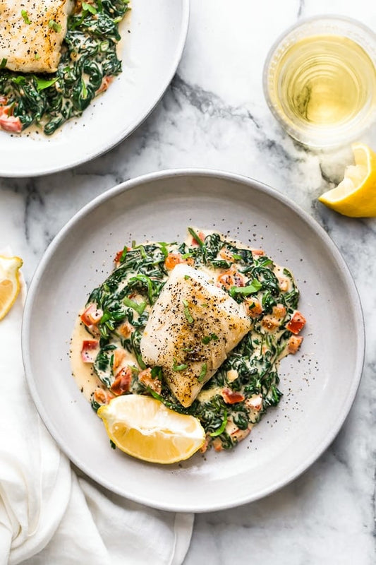 Baked Cod Florentine - Meal