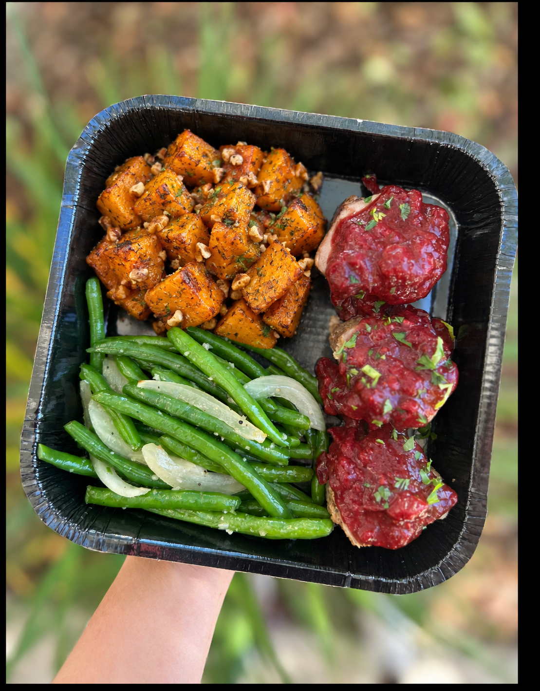 Cranberry Maple-Glazed Pork Tenderloin - Meal