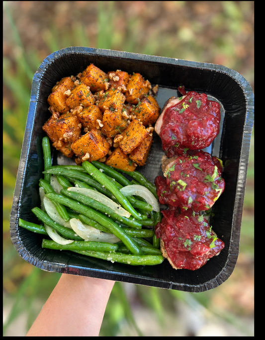 Cranberry Maple-Glazed Pork Tenderloin - Meal
