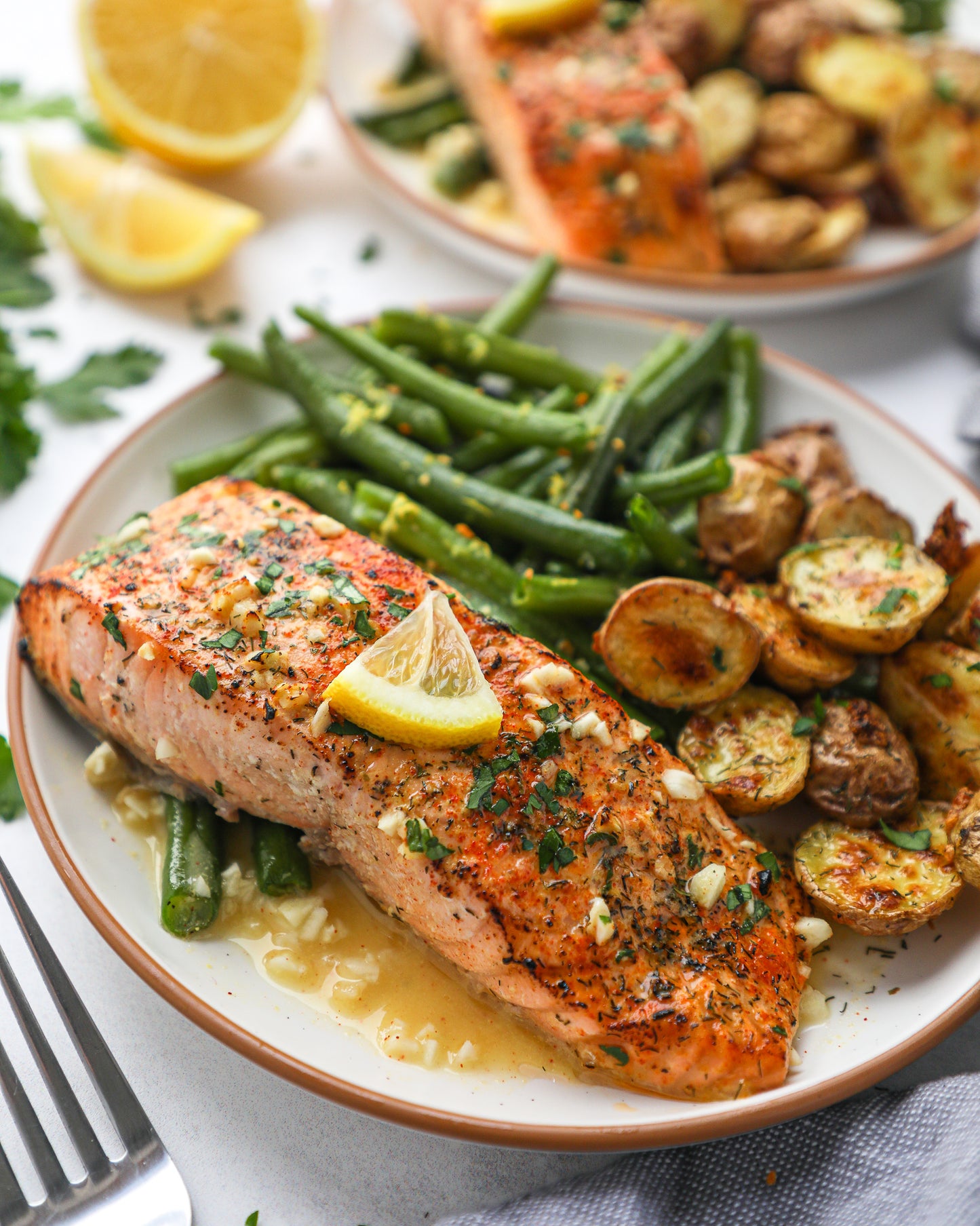 Garlic Herb Salmon - Meal