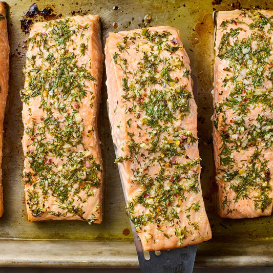 Greek Roasted Salmon - Meal