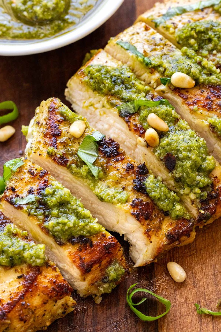 Grilled Pesto Chicken