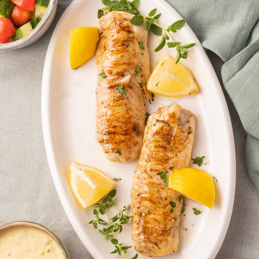 Shrimp-Crusted Grilled Haddock