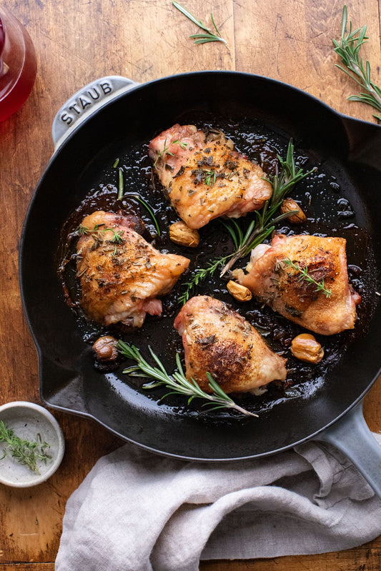 Herb Roasted Chicken Thighs - Meal