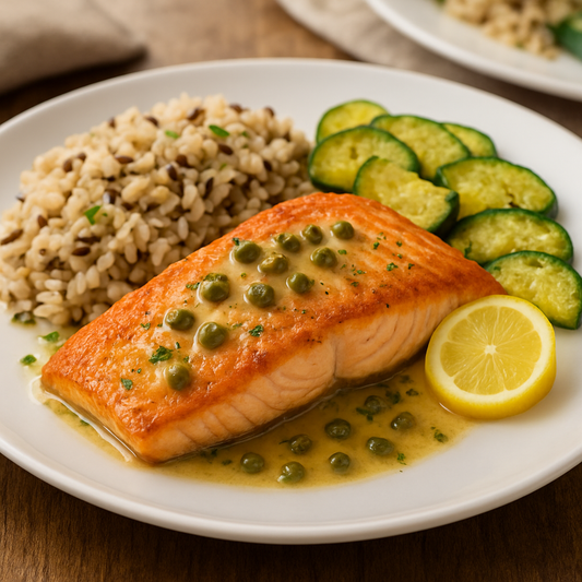 Lemon Caper Salmon - Meal