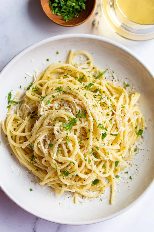 Spaghetti w. Scampi Sauce