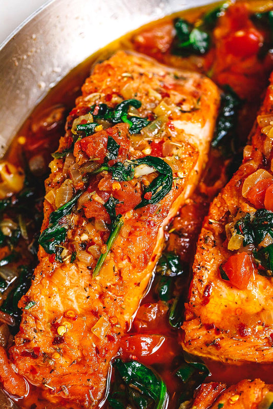Tuscan Salmon - Meal