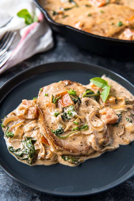 Tuscan Smothered Pork Chop- Meal