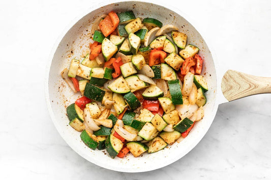 Sauteed Zucchini, Corn, and Tomato