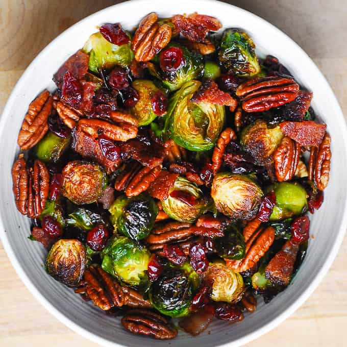 Pecan & Cranberry Brussels Sprouts