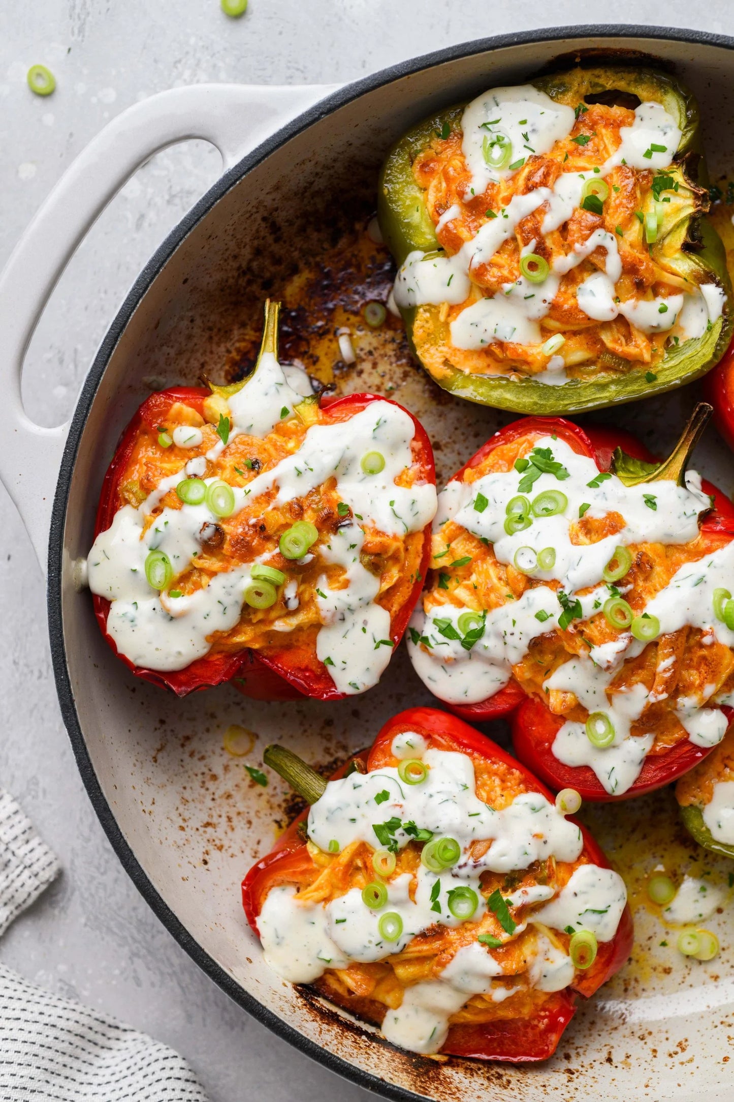 Buffalo Chicken Stuffed Peppers - Meal