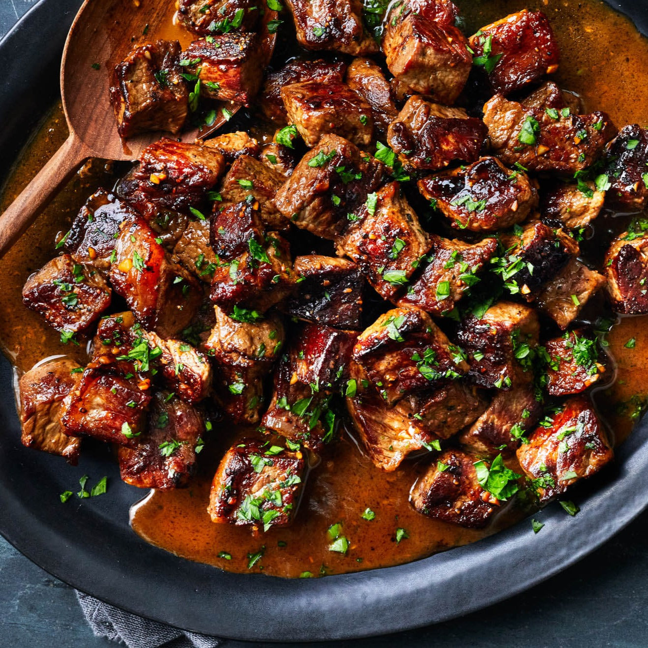 Sirloin Garlic Steak Bites - Meal