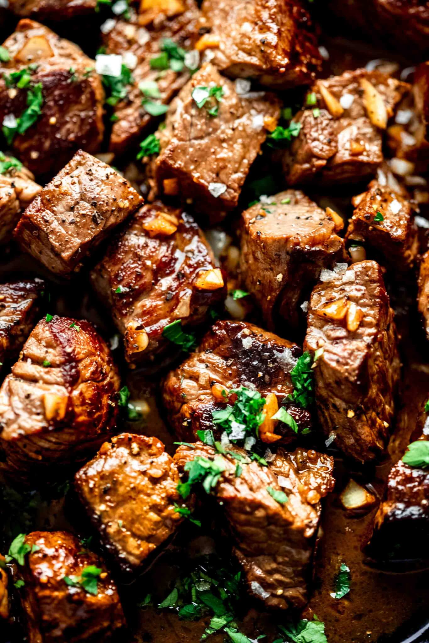 Sirloin Garlic Steak Bites